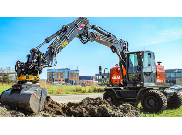 Excavator pe roti Atlas  175W SR Excavator mobil hidraulic (coadă scurtă) de vanzare